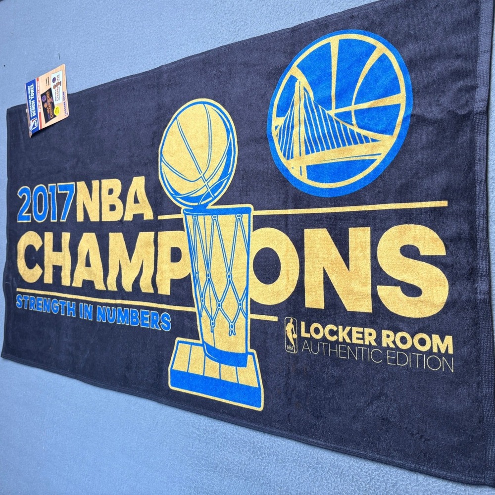 Golden State Warriors 2017 NBA Champions Bench Towel WinCraft Locker Room 22x42